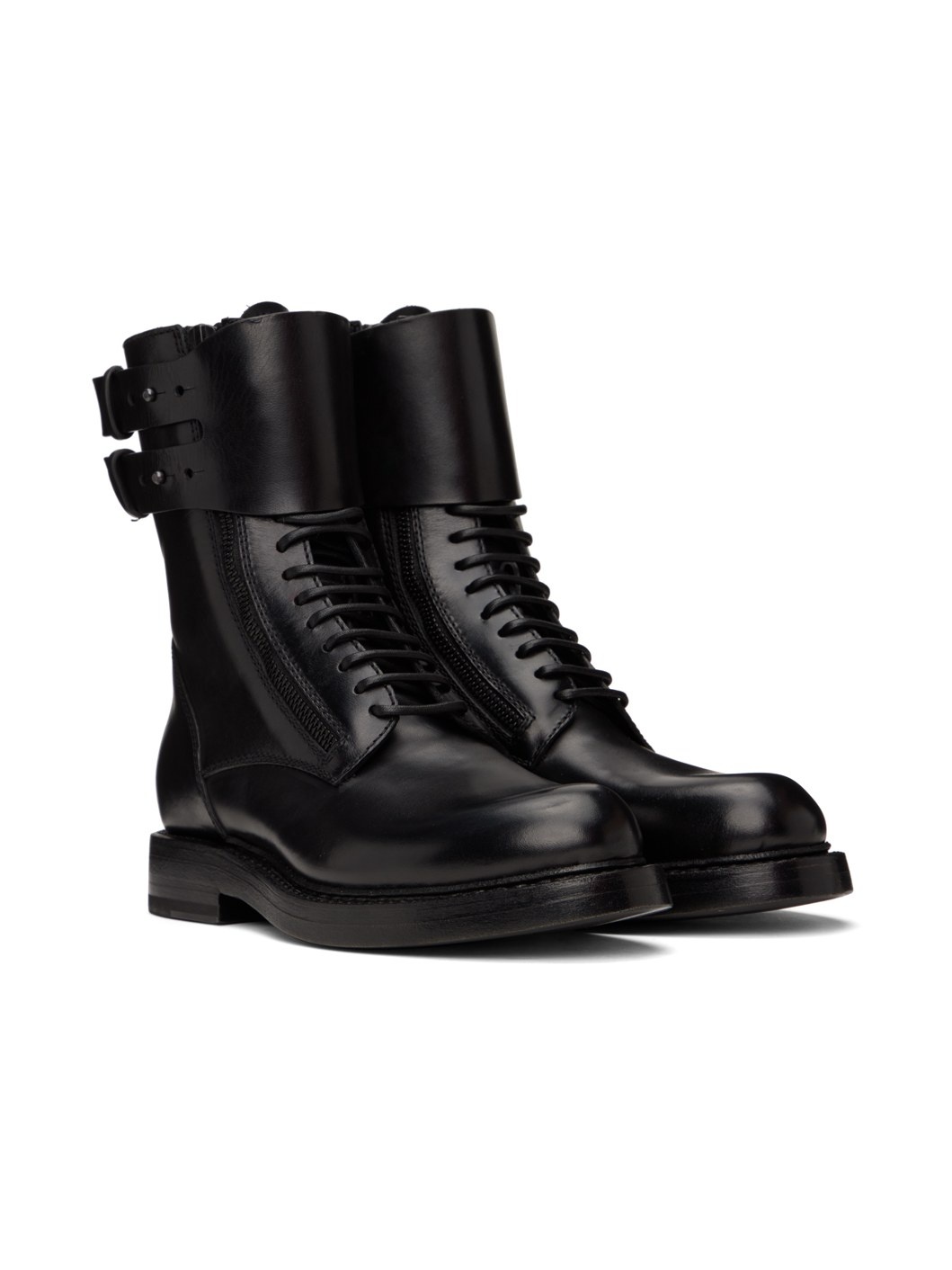 Black Jeroom Combat Boots - 4