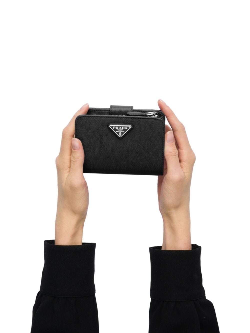 triangle-logo leather wallet - 6