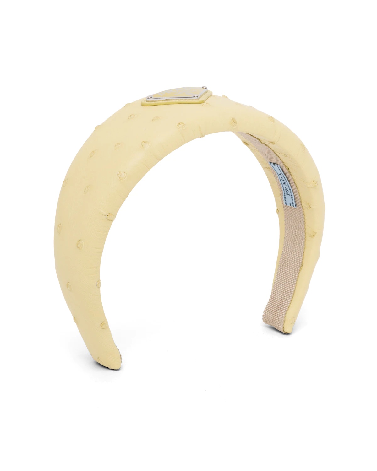 Ostrich leather headband - 1