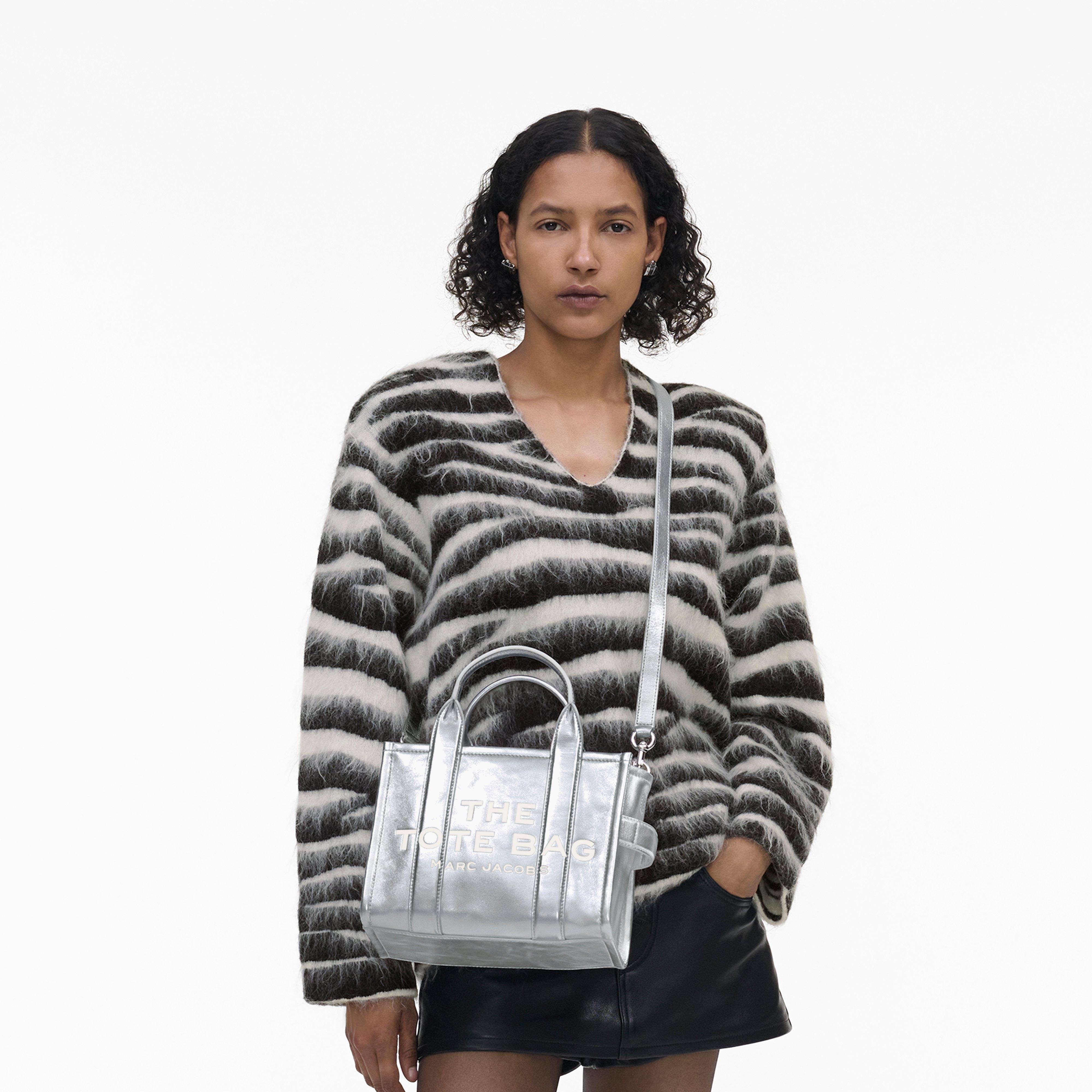 THE METALLIC LEATHER SMALL TOTE BAG - 2