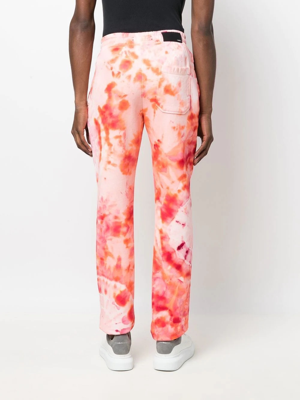 tie-dye cotton track pants - 4