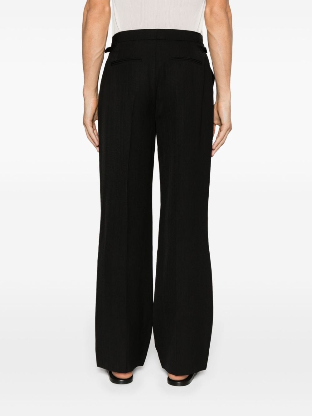 tailored straight-leg trousers - 4