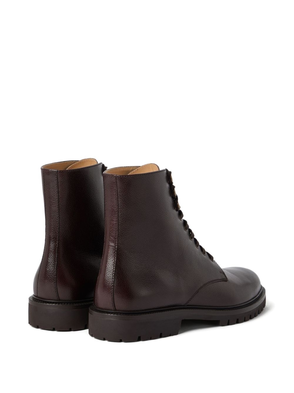 leather combat boots - 3