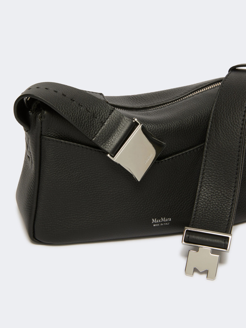 SKIPPERXS Low-sheen leather micro handbag - BLACK 4