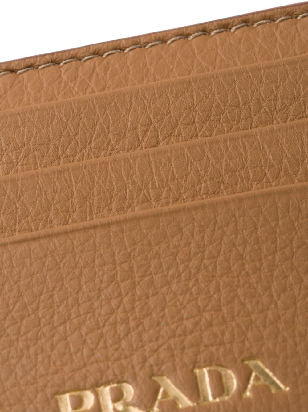 logo-stamp leather cardholder - 3