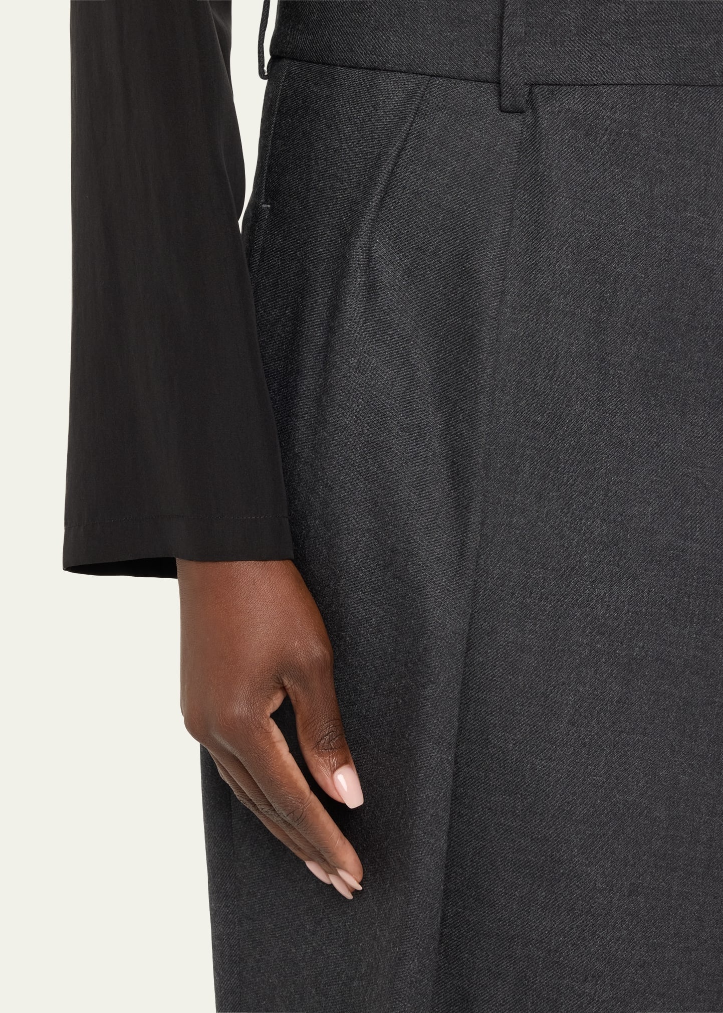 Wool-Blend Wrap Trousers - 5