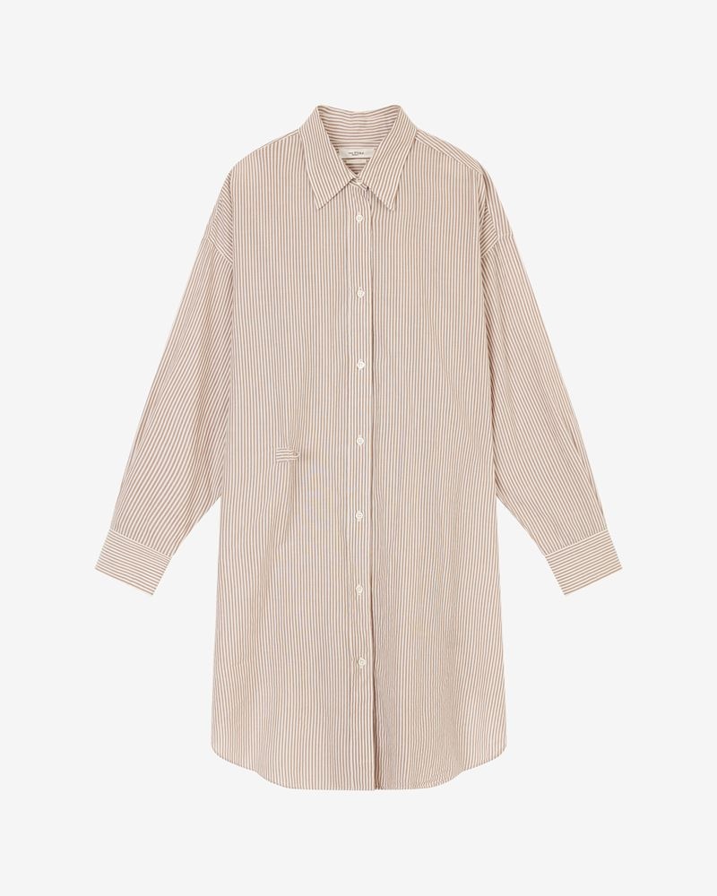 SEEN STRIPED MIDI SHIRT-DRESS - 1