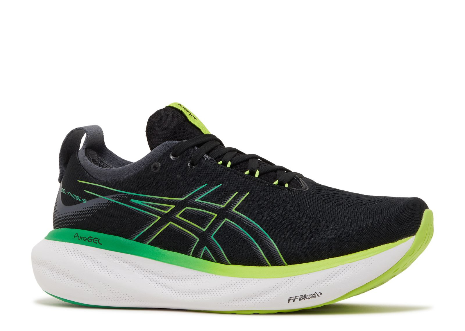 GEL NIMBUS 25 'BLACK LIME ZEST' - 2