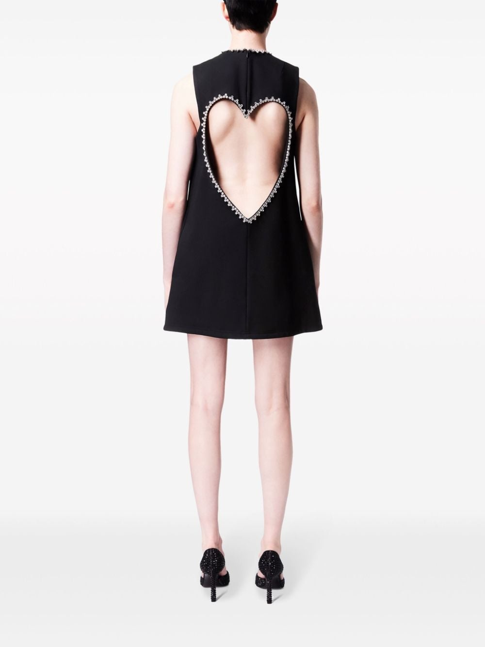 cut out-detail sleeveless minidress - 3