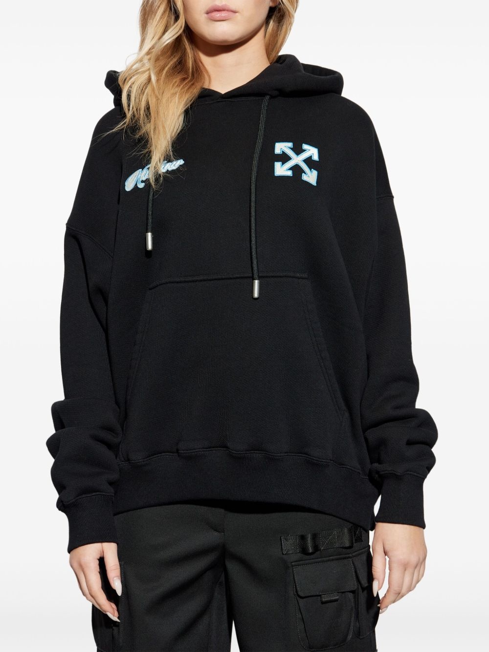Arrows-print hoodie - 3