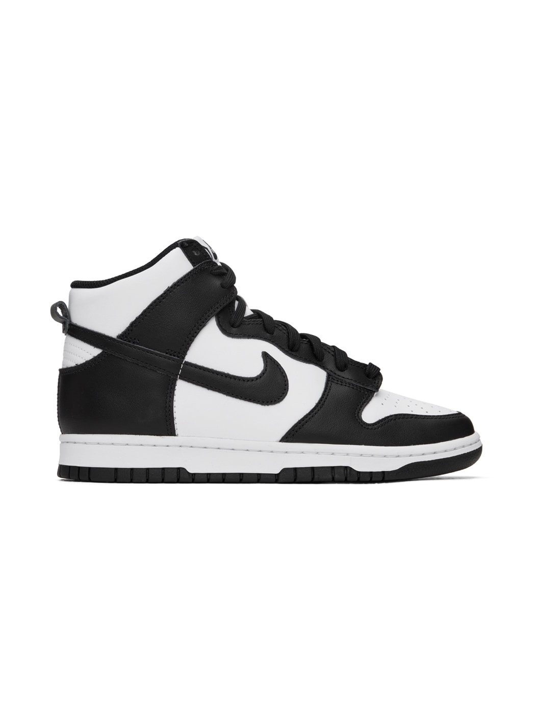 Black & White Dunk Hi Retro Sneakers - 1