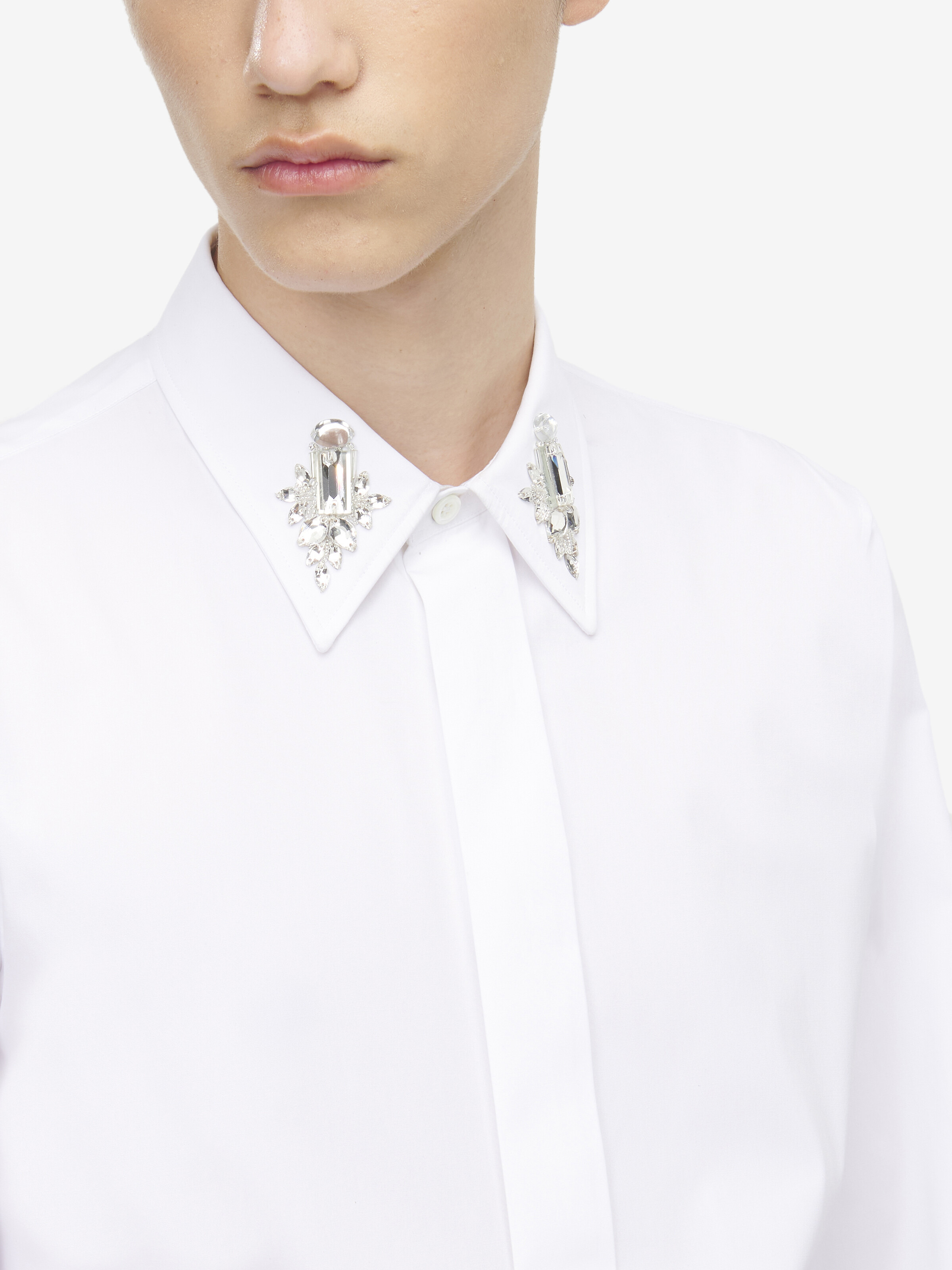 Crystal Mirror Embroidery Shirt - 6