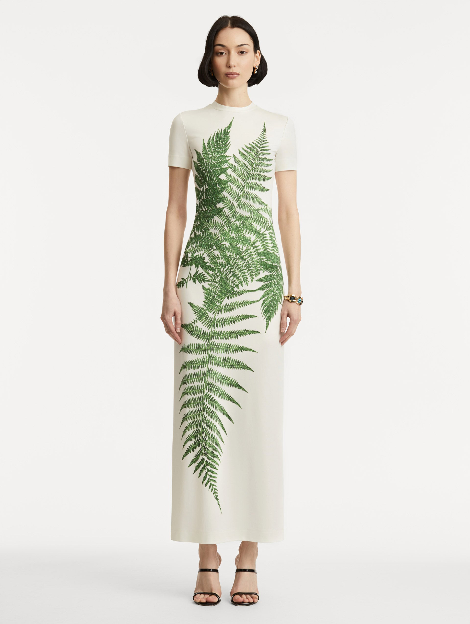 FERN PRINTED JERSEY DRESS - 2