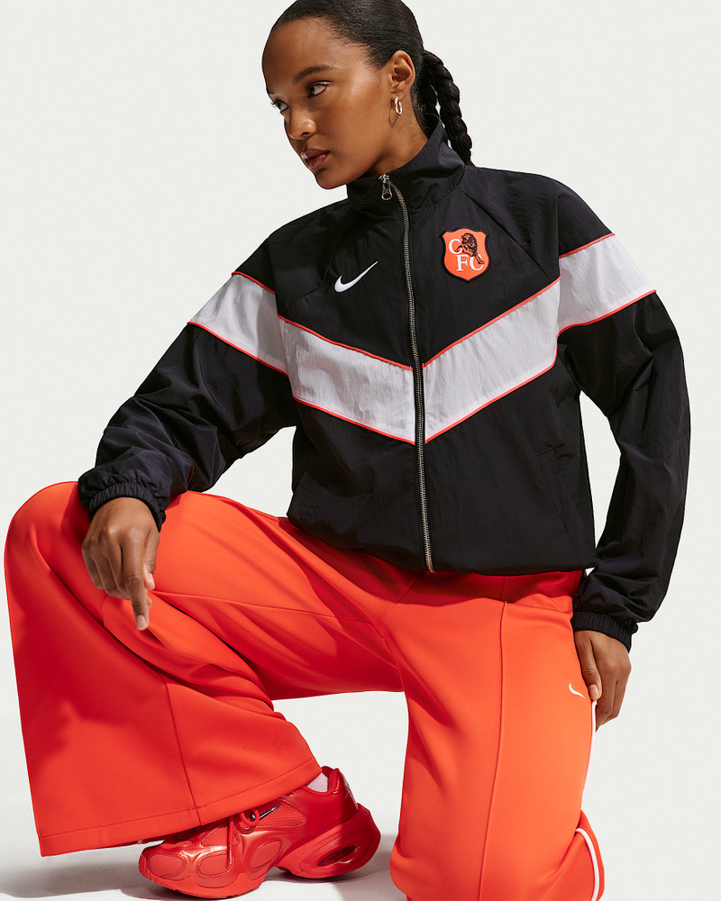 Chelsea FC Windrunner Women's Nike Soccer UV Woven Full-Zip Jacket 3