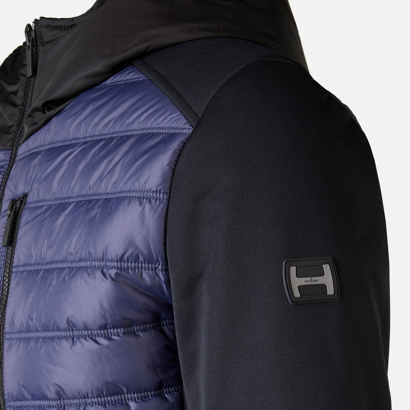 Bimaterial Windbreaker Black 7