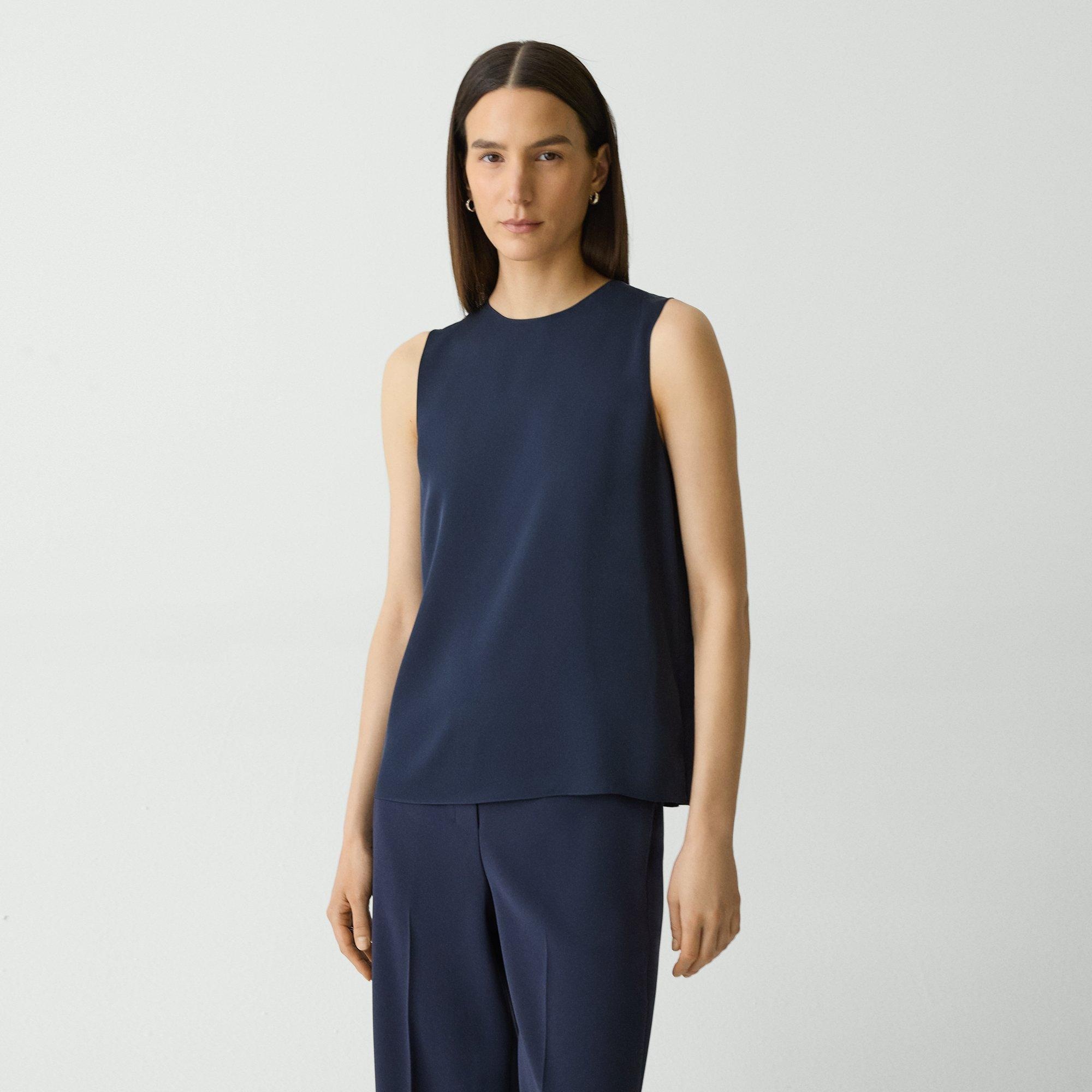 Shell Top in Silk Georgette - 3