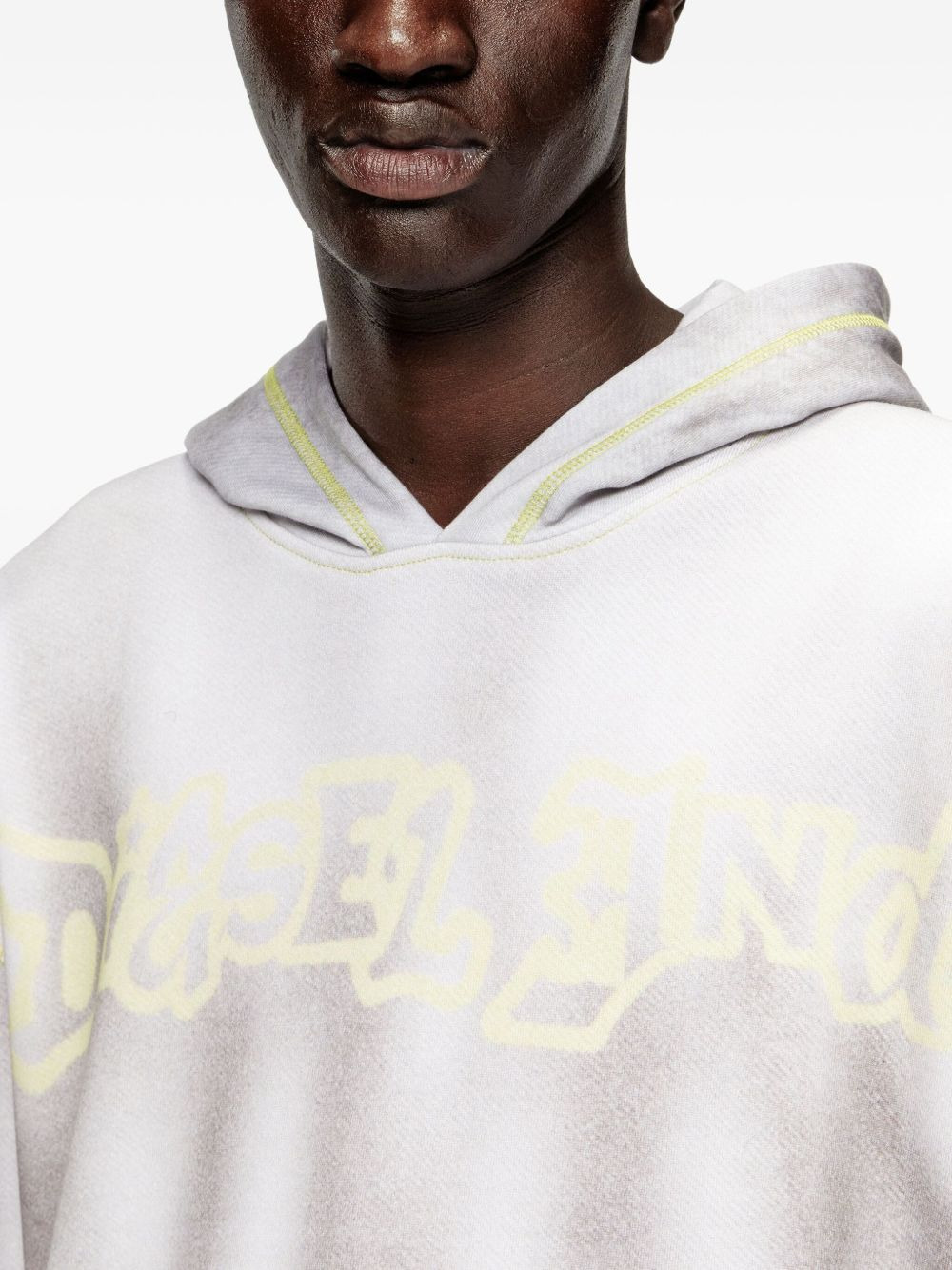 graffiti-print cotton hoodie - 5