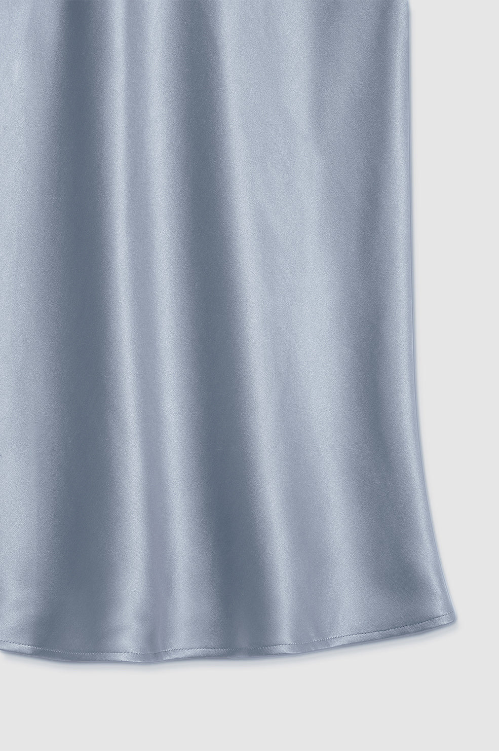 Bar Silk Skirt - Pastel Blue - 4