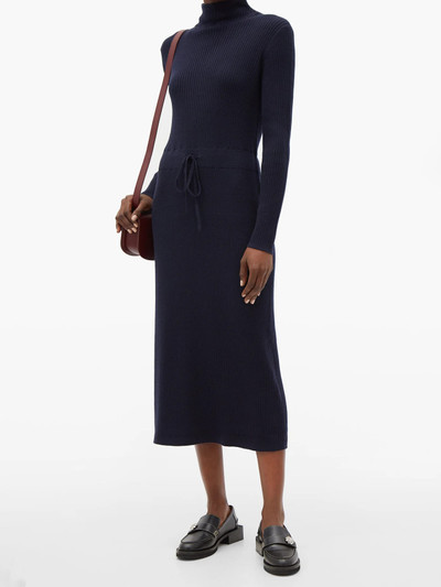 A.P.C. Alma roll-neck merino-wool knitted dress outlook