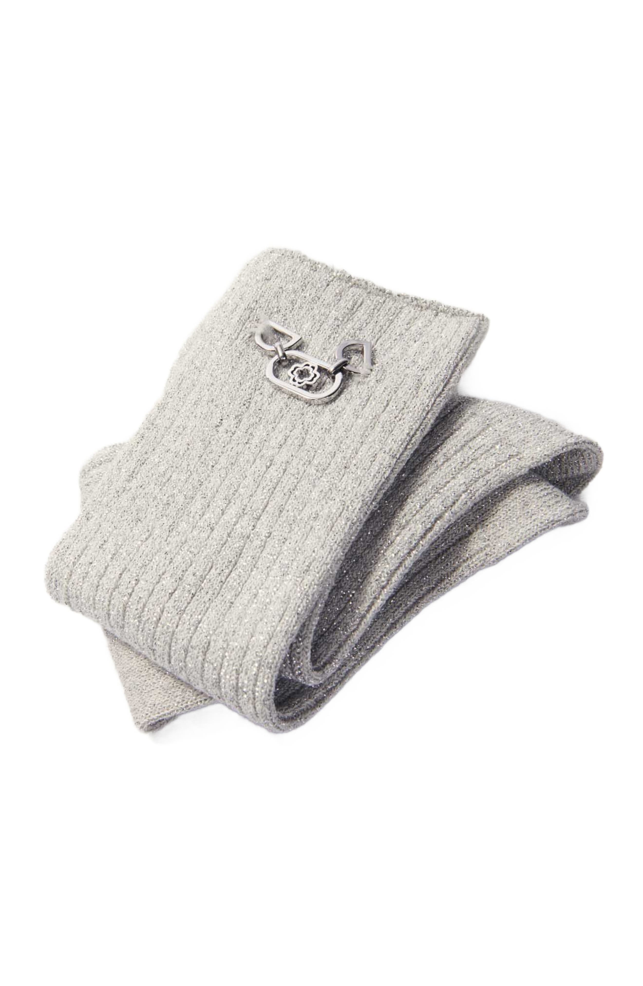 maje Lurex socks in Silver at Nordstrom - 4