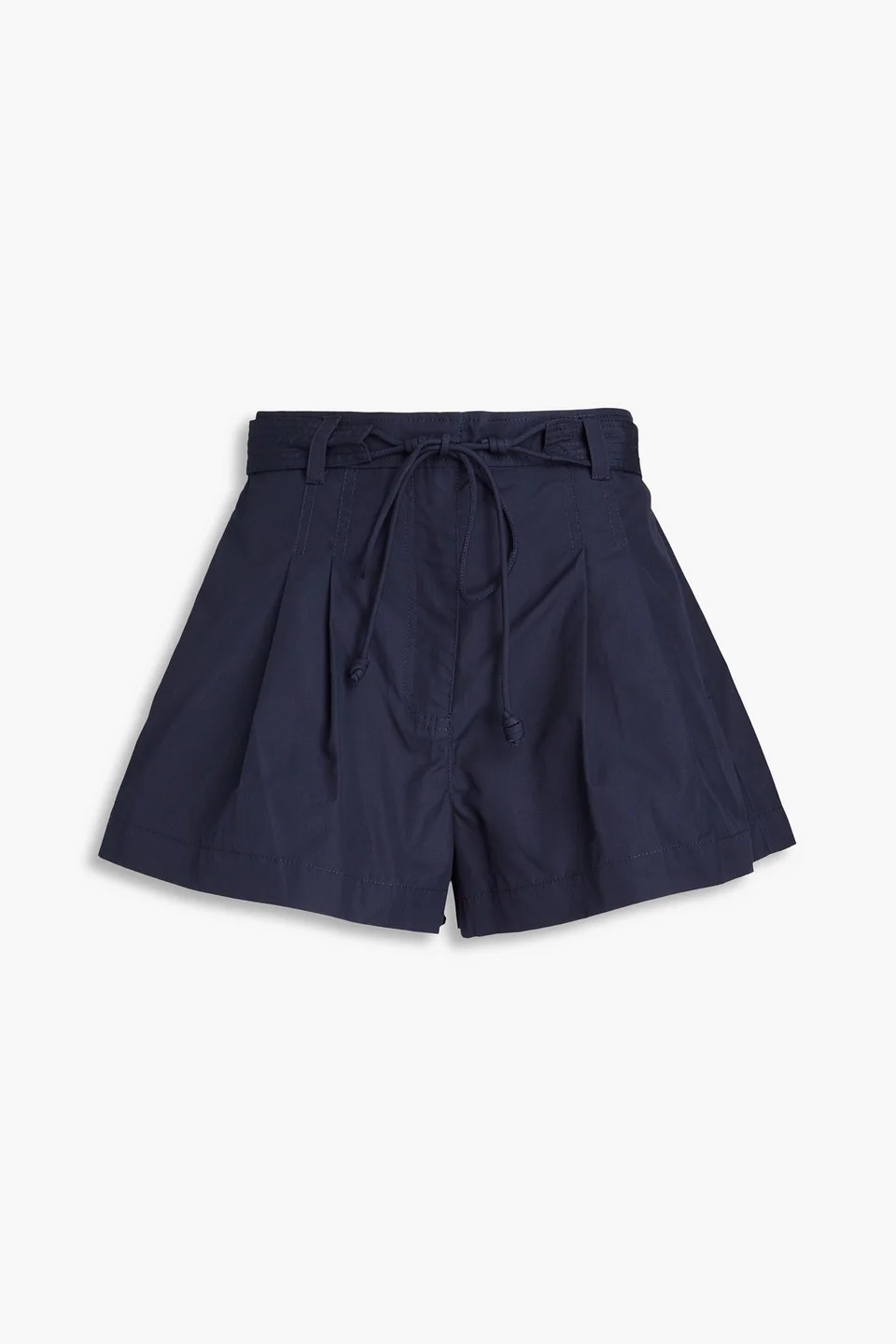 Iris pleated cotton-poplin shorts - 1