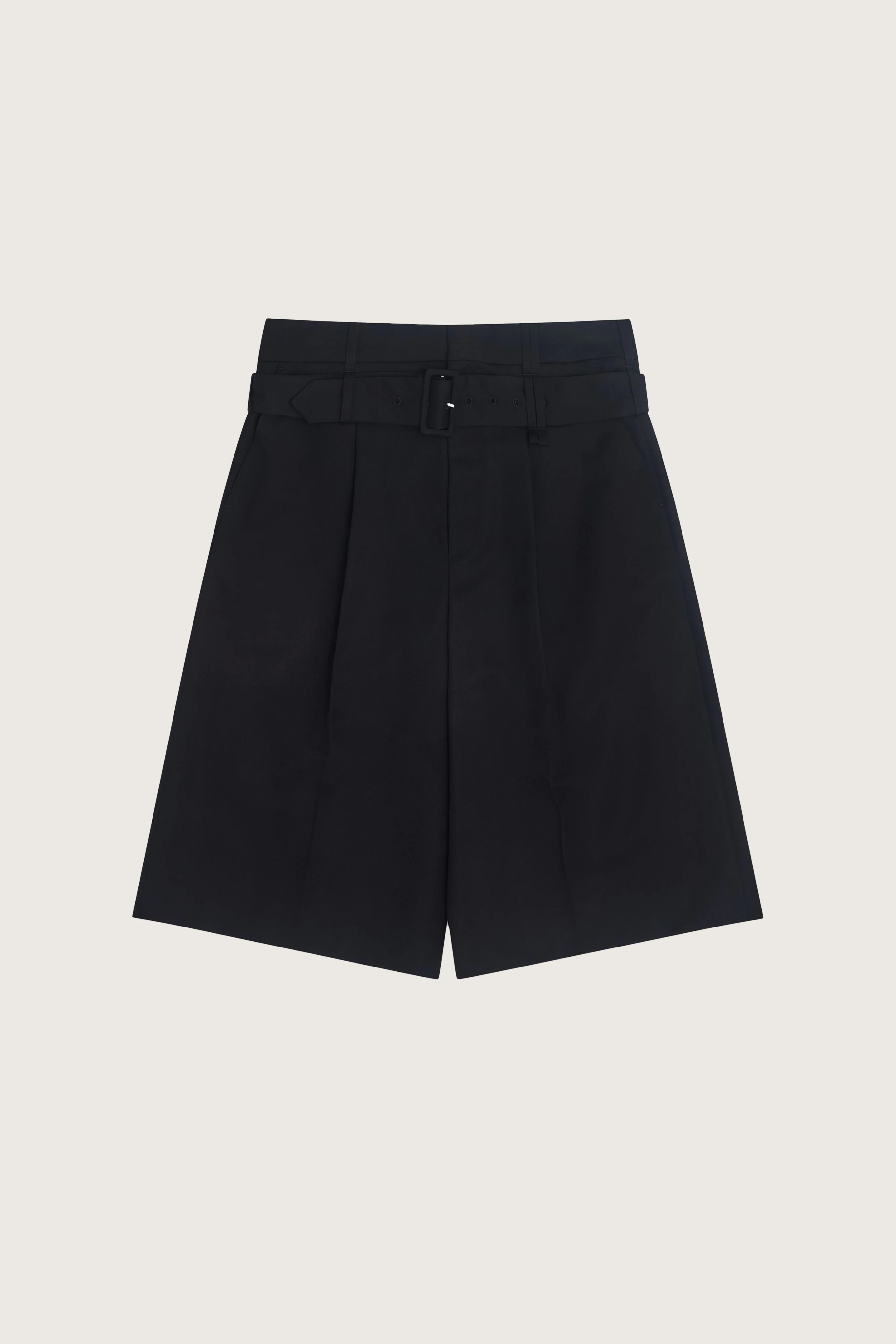 Wide Leg Multi Belt Loop Shorts - 1