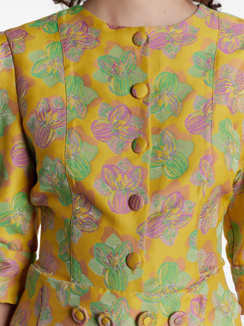 Jasper floral-jacquard blouse - 4