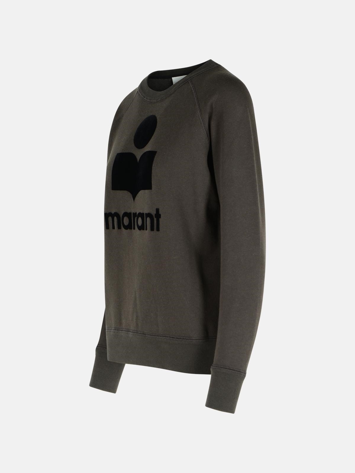 'MILLYNY' BLACK COTTON BLEND SWEATSHIRT - 2