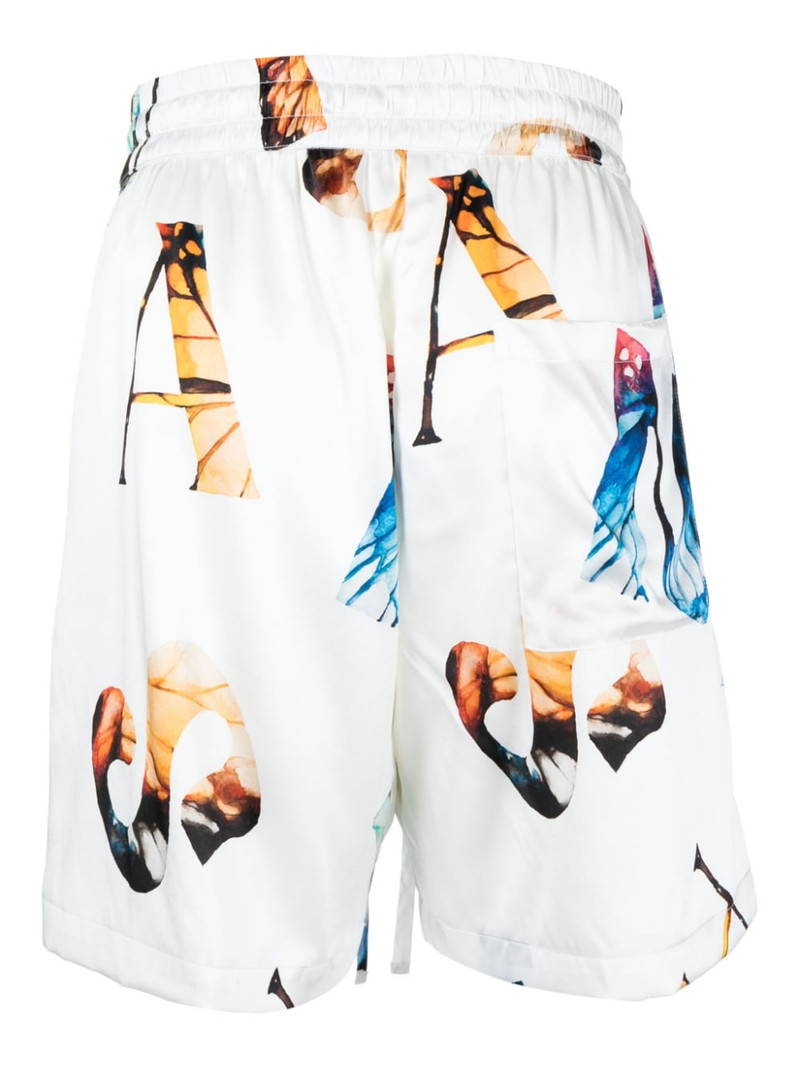 NAHMIAS GRAPHIC-PRINT SILK SHORTS outlook