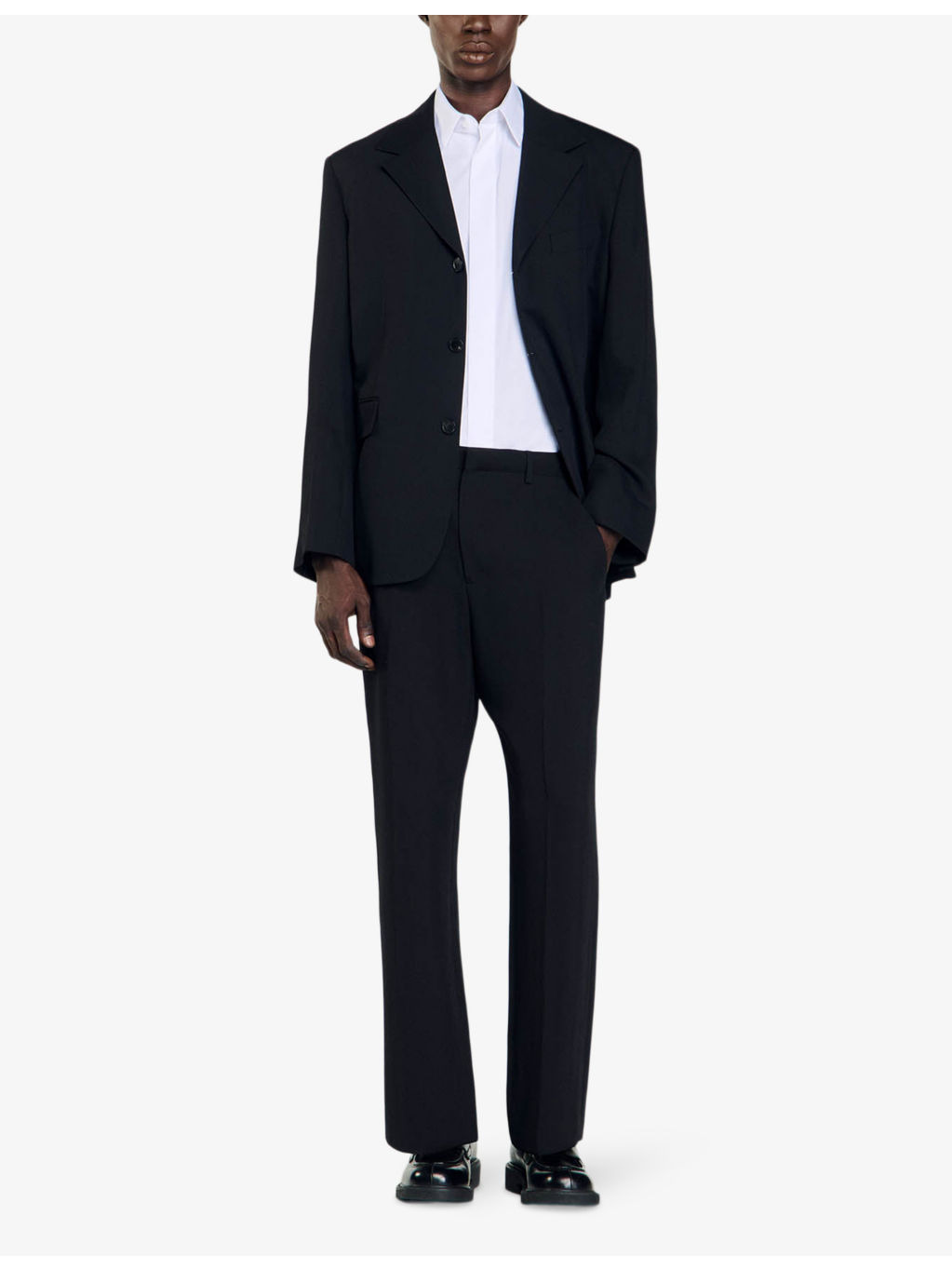 Classic-collar long-sleeve cotton shirt - 2