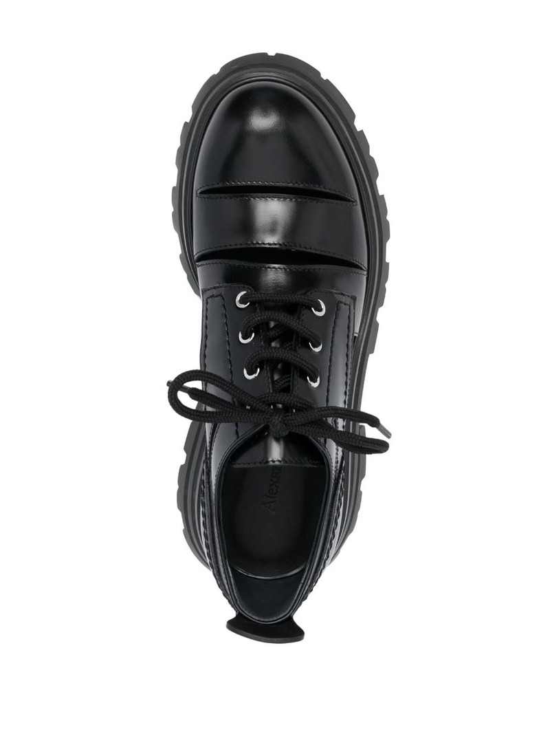 cut-out leather Oxford shoes 4