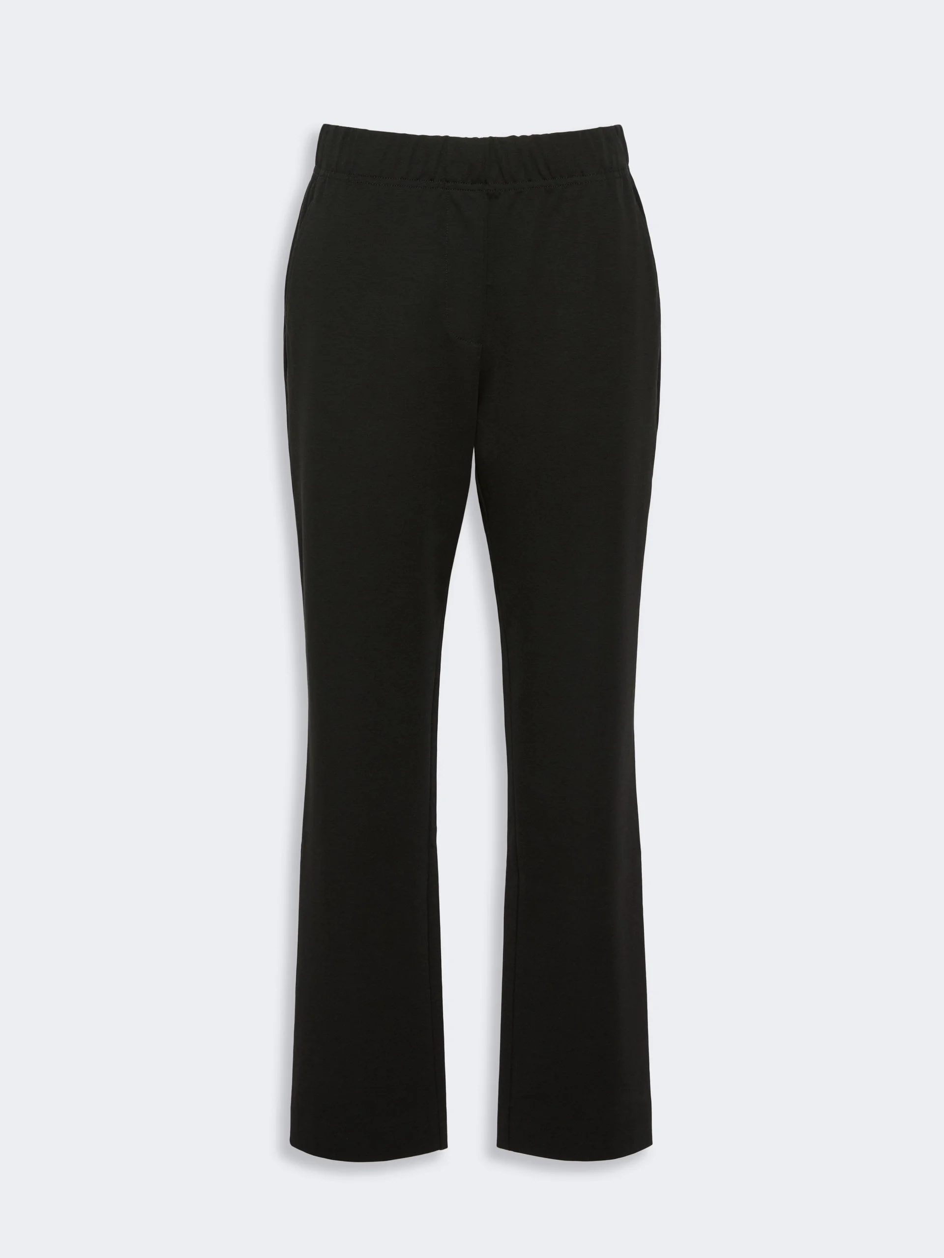 ELFO Milano-knit jersey trousers - BLACK - 1
