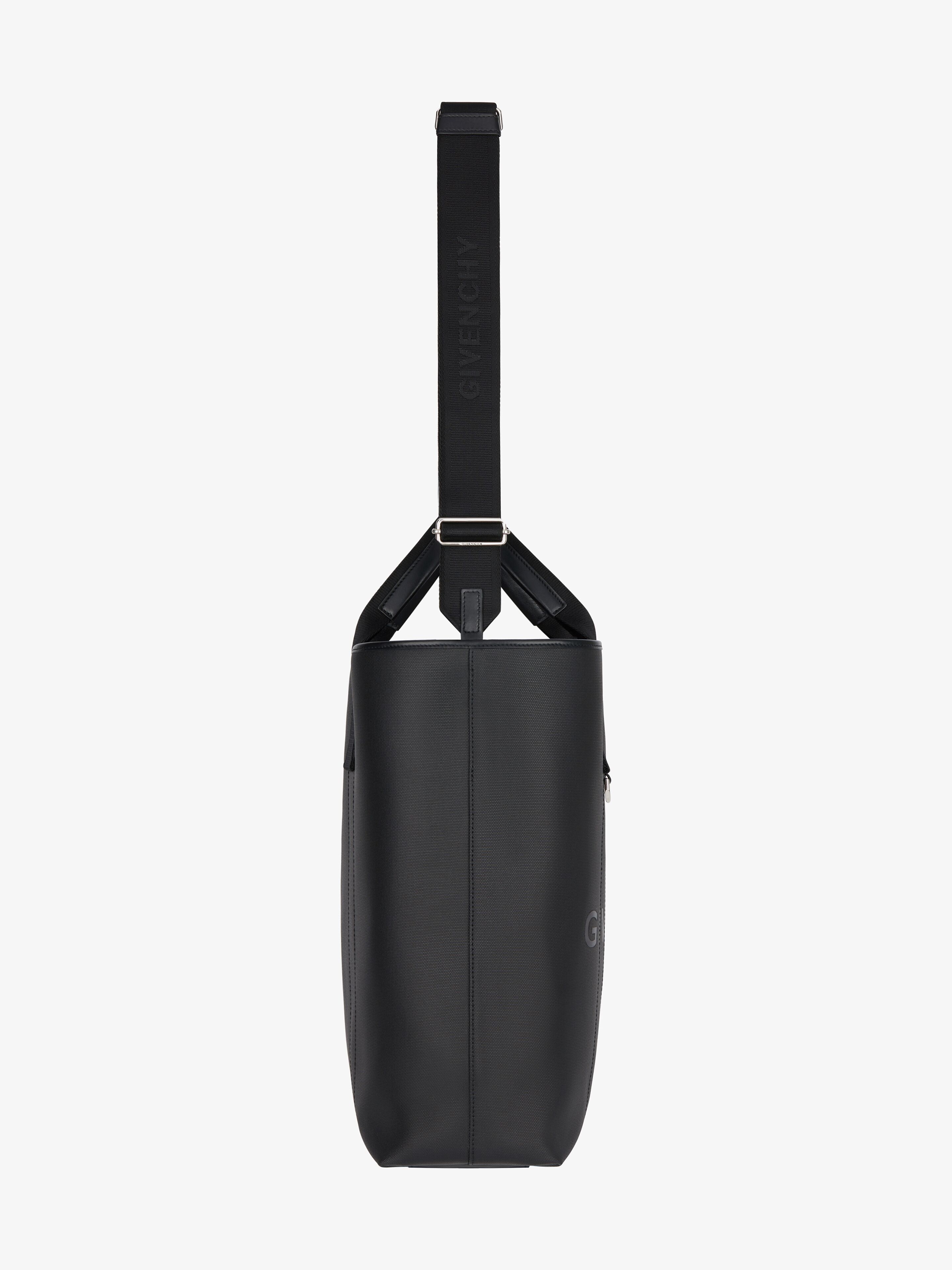 Givenchy - Men - G-Essentials logo-print Leather-trimmed Coated-canvas Tote Bag Black