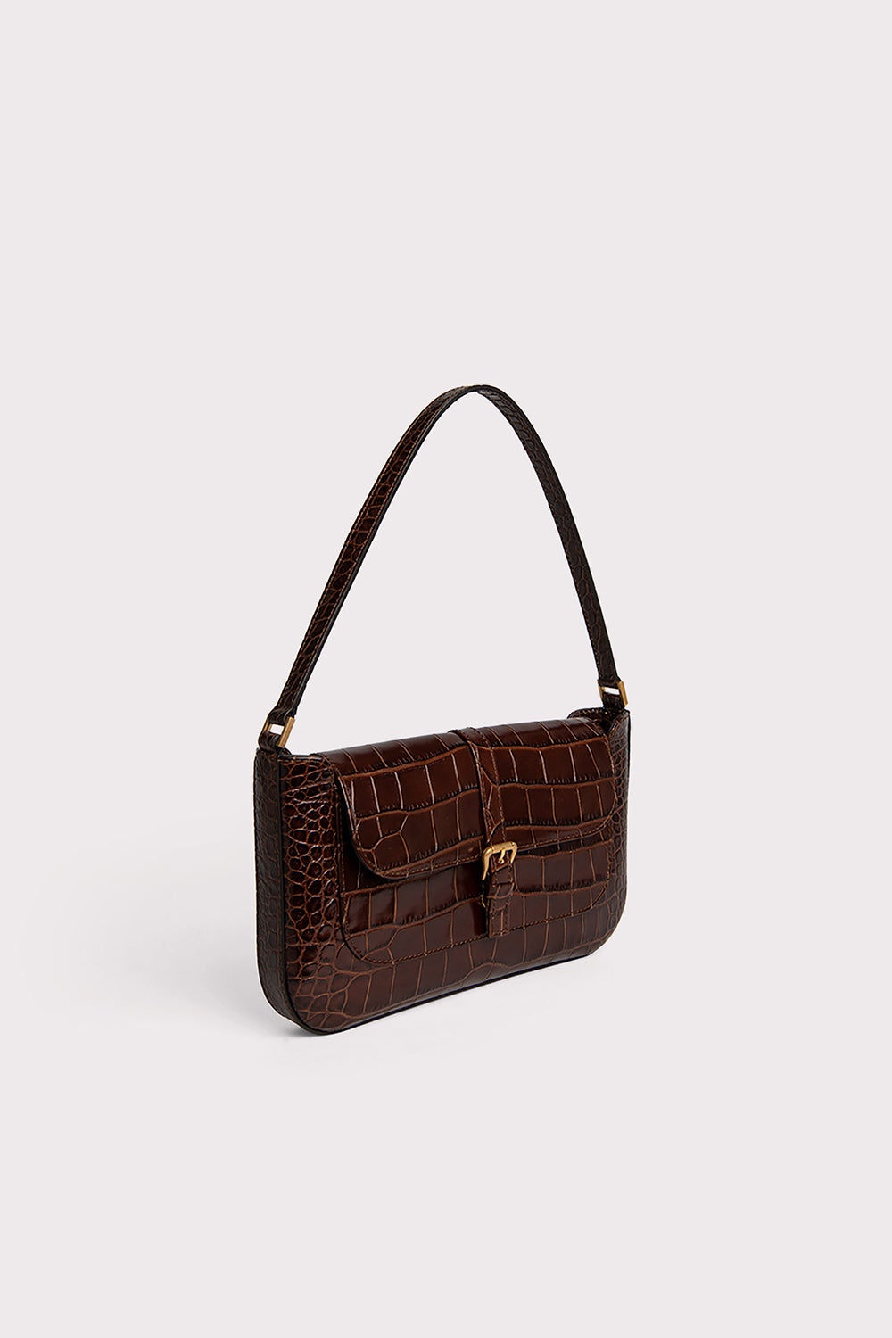 Miranda Nutella Croco Embossed Leather - 3