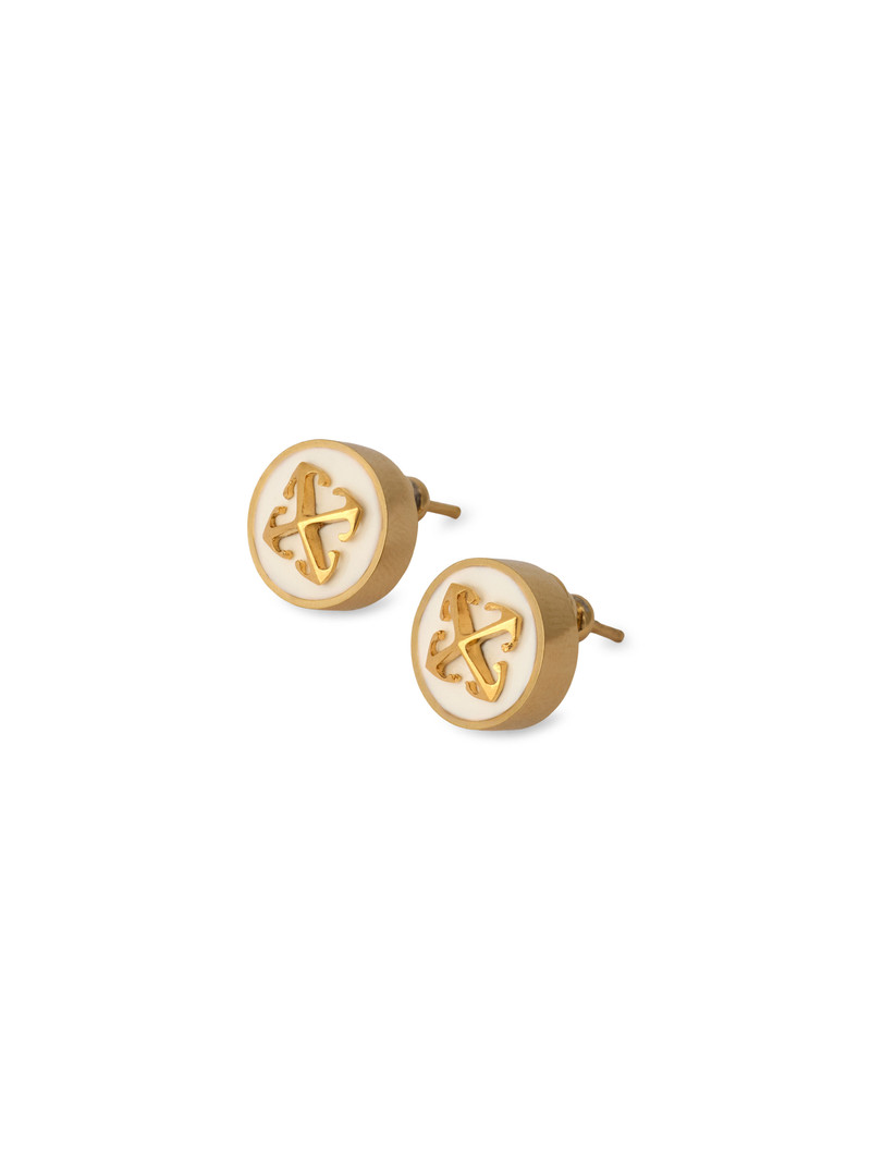 Off-White Round Arrow Earrings outlook