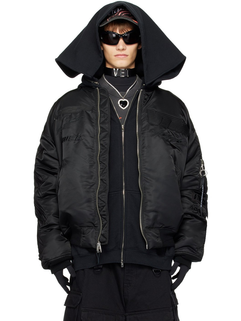 Black Alpha Industries Edition Blackout Bomber Jacket 1