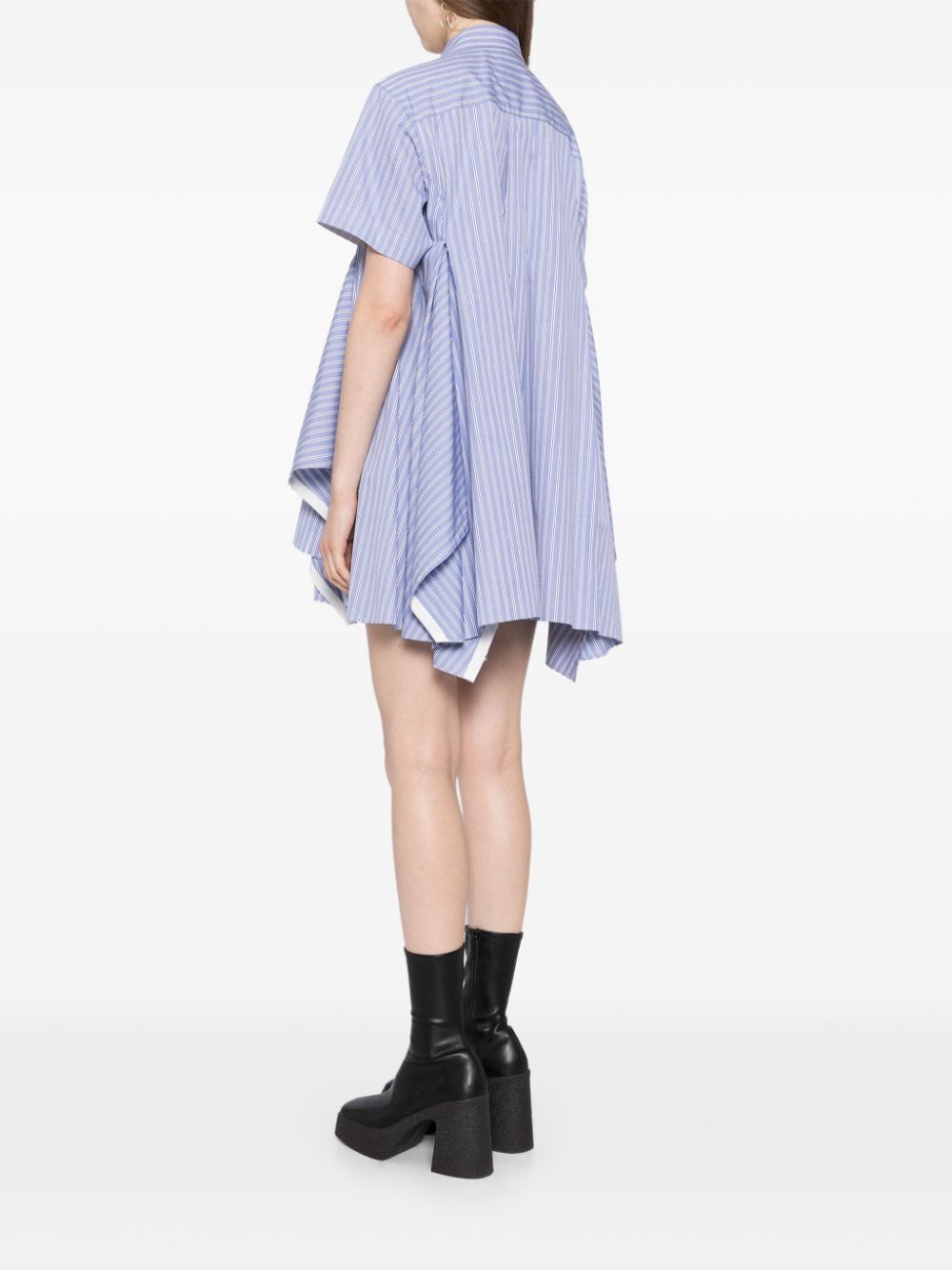 striped shirt dress - 4