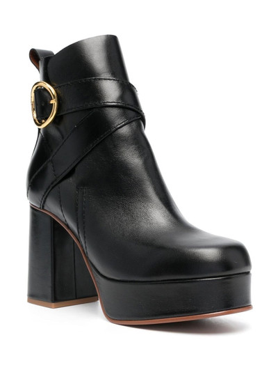See by Chloé buckle-fastening 100mm leather boots outlook