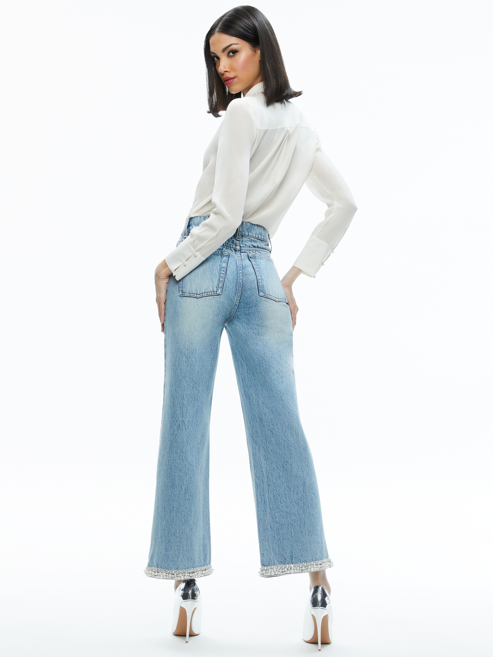 ORA HIGH RISE EMBELLISHED JEAN - 3