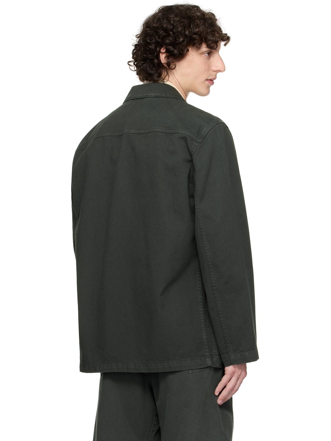 Gray Workwear Denim Blazer - 3