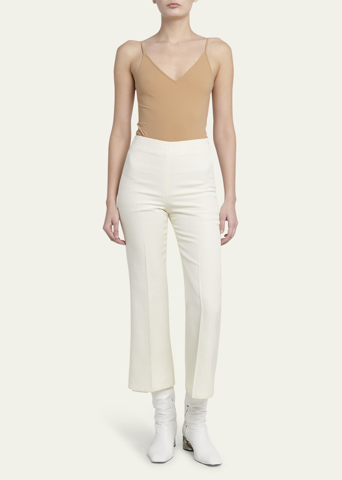 Flared Crop Trousers - 2