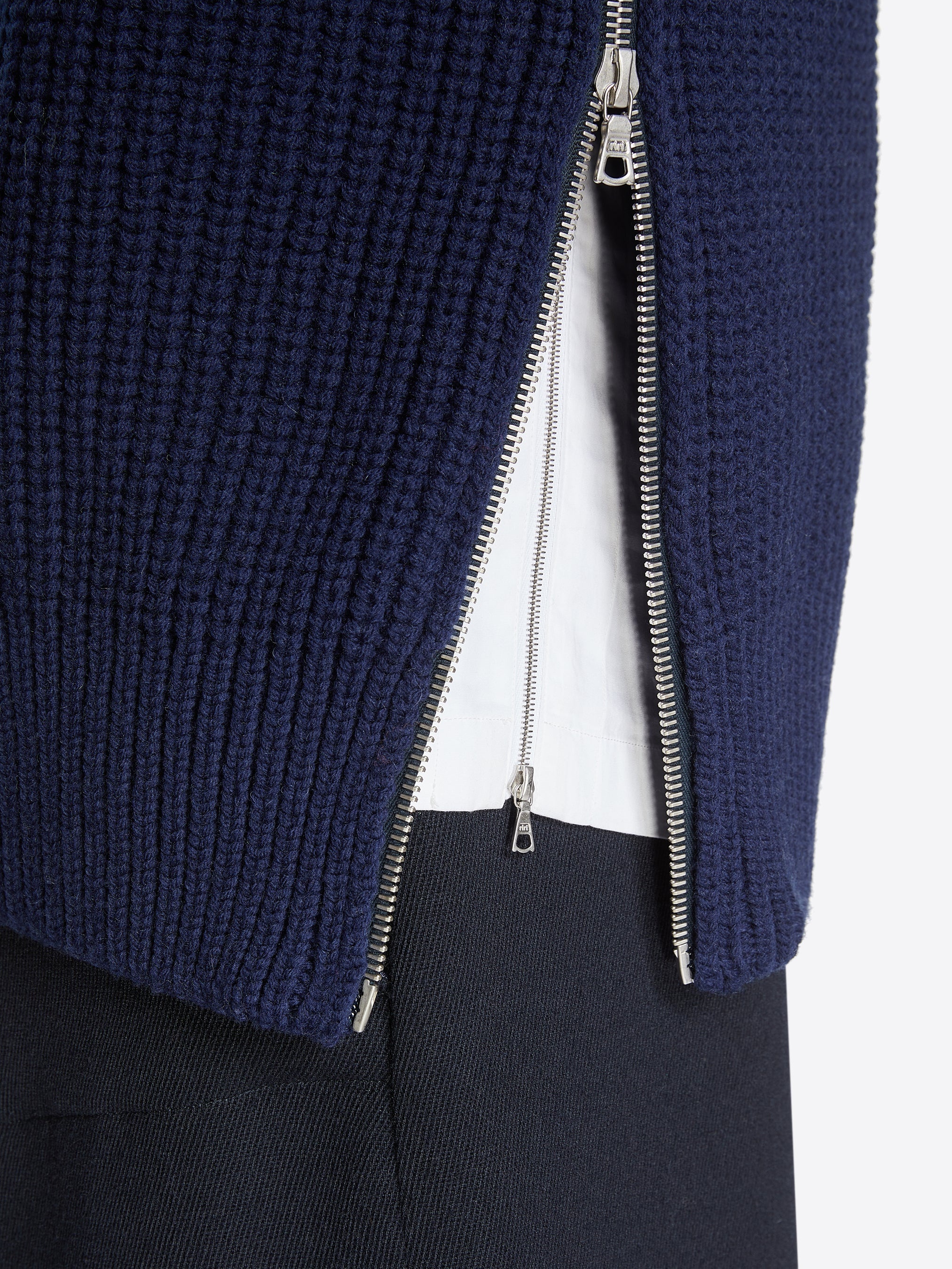 ZIPPED WOOL SWEATER - 5