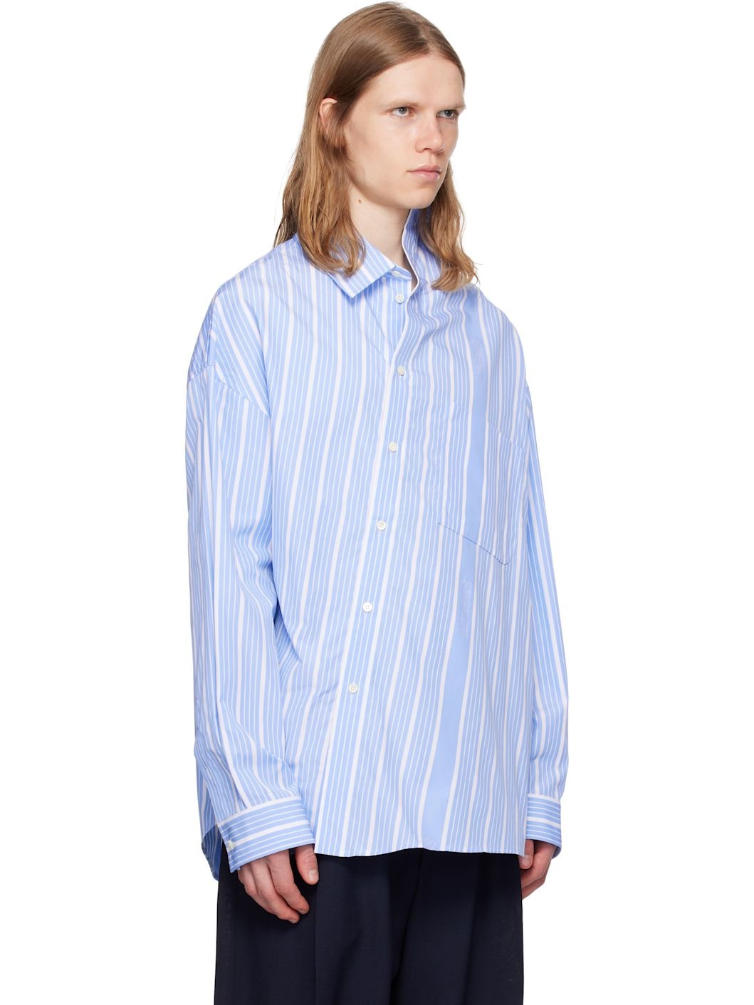 White & Blue La Croisière 'The Cuadro' Shirt - 2