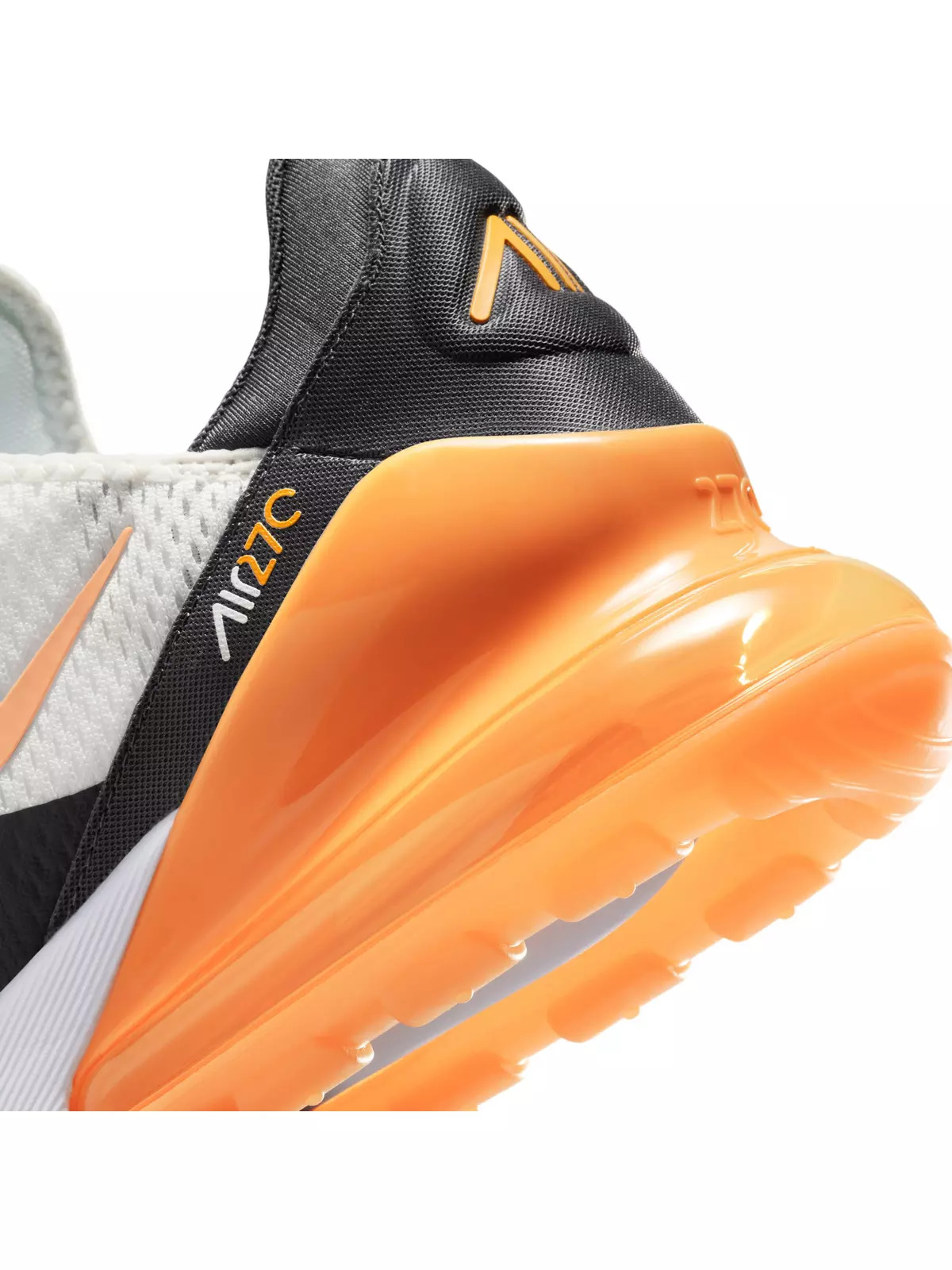 Air Max 270 "Summit White/Anthracite/White/Laser Orange" Men's Shoe - 8