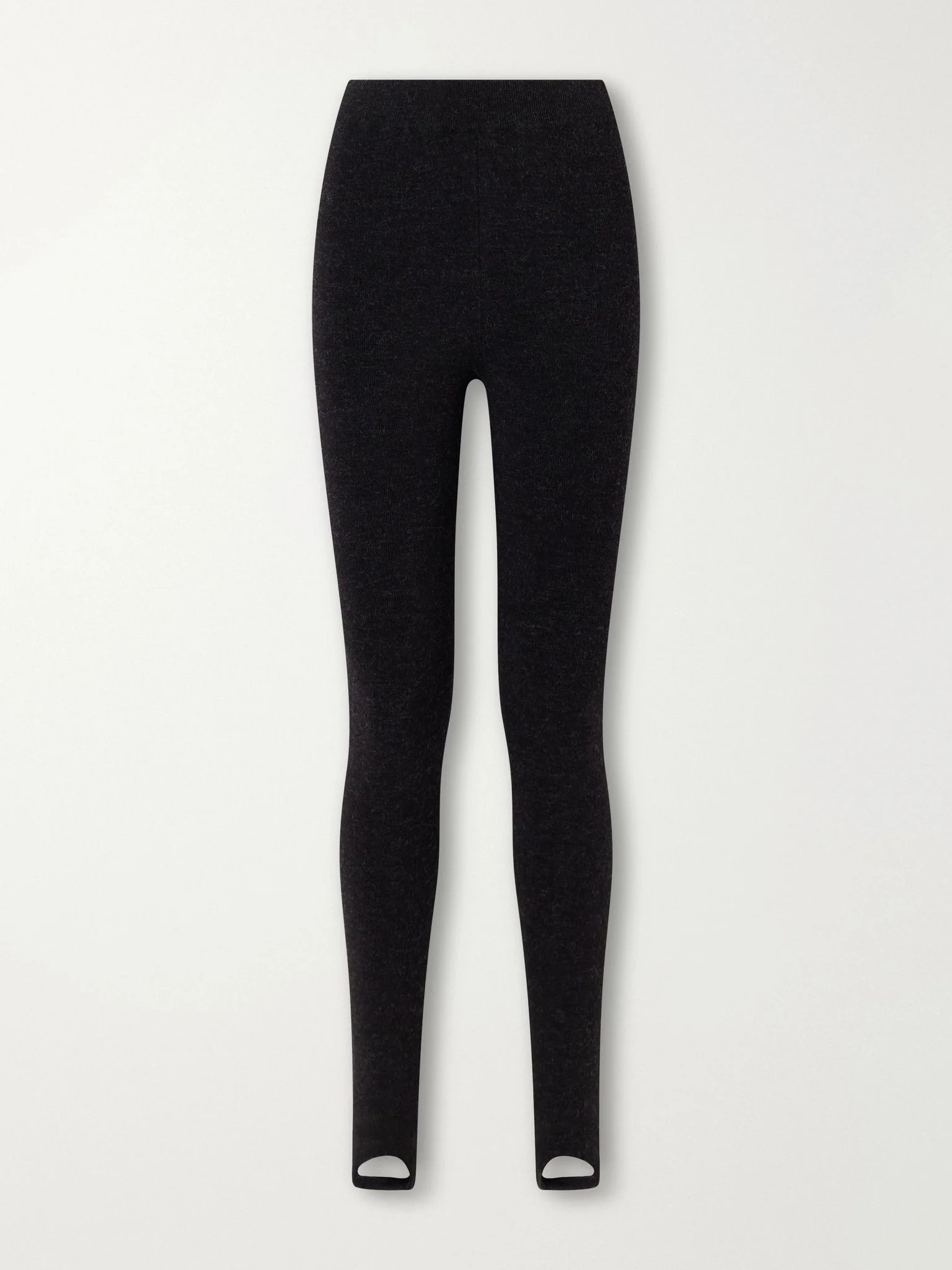 Merino wool-blend stirrup leggings Black - 1