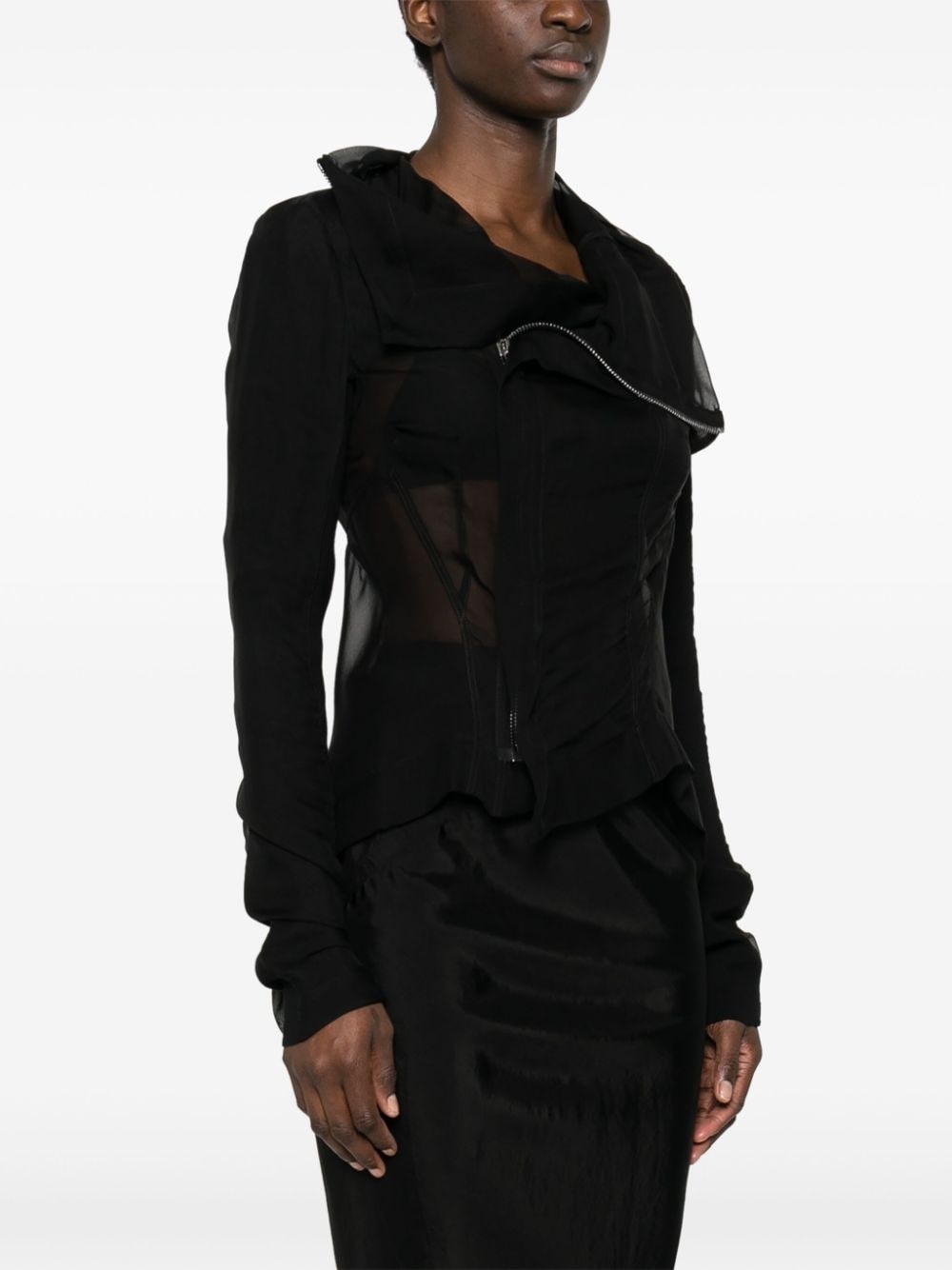 Naska silk-georgette jacket - 3