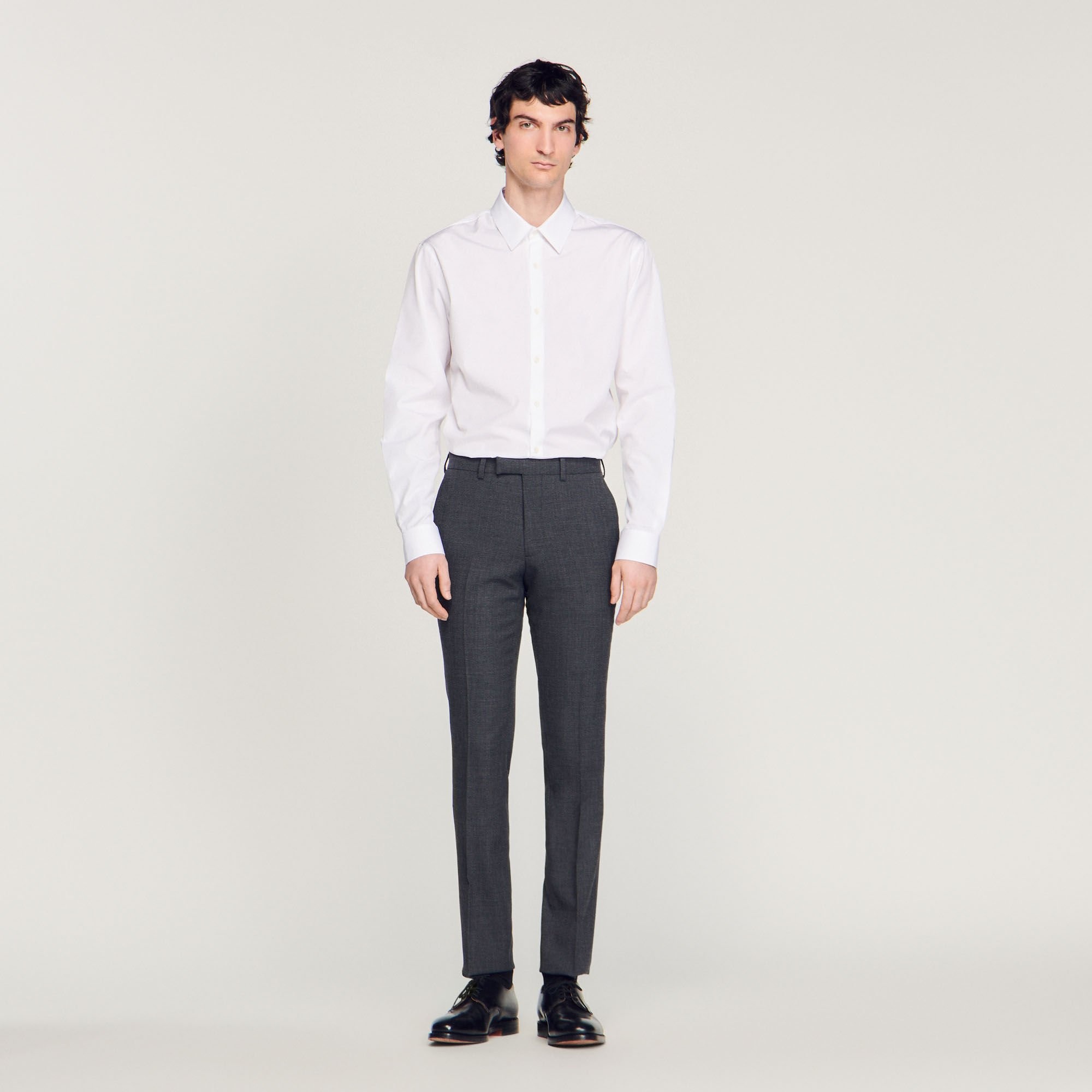 WOOL SUIT PANTS - 2