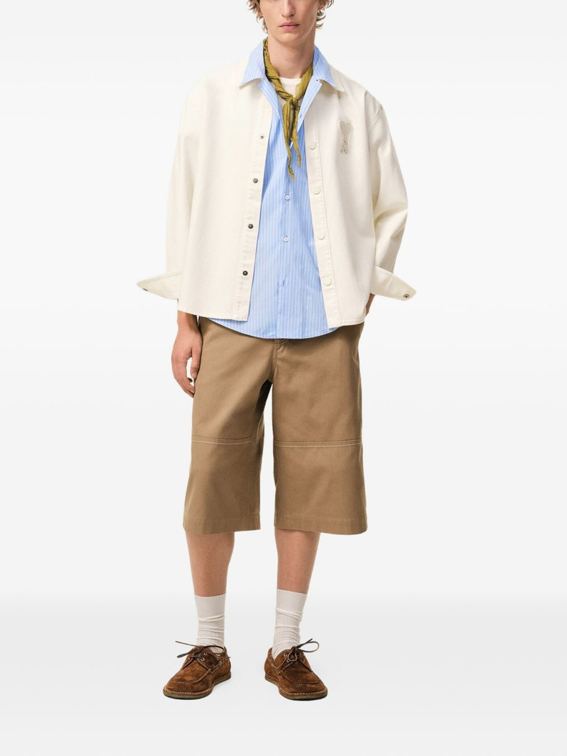 AMI Paris Ami De Coeur patch overshirt outlook