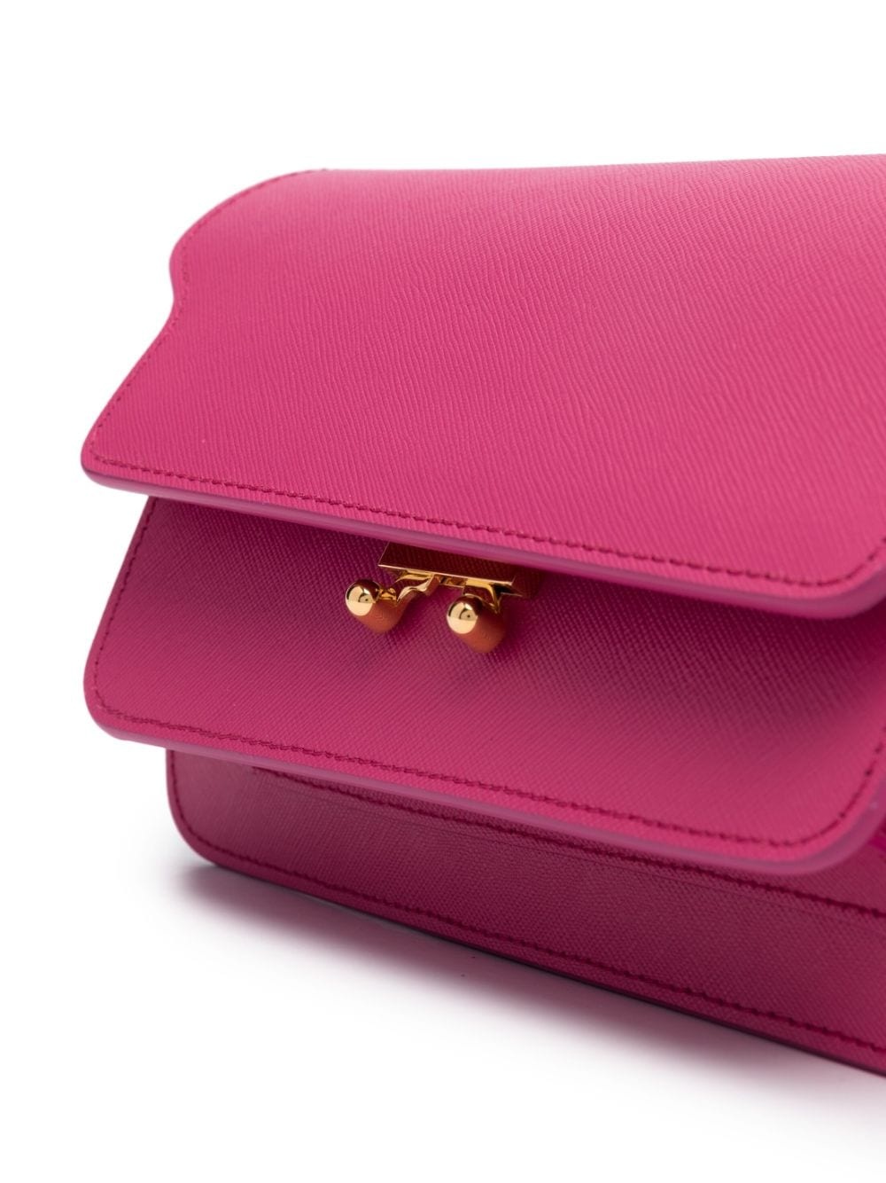 textured-finish leather shoulder bag - 4