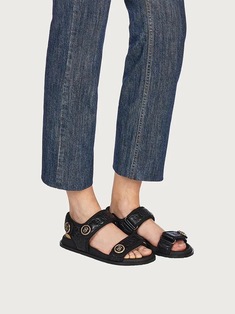 FERRAGAMO QUILTED GANCINI GALORE SANDAL outlook